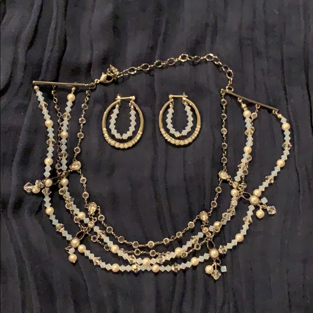 Choker and earring set